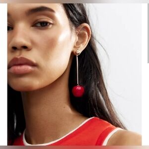 Zara Metal Cherry Earrings